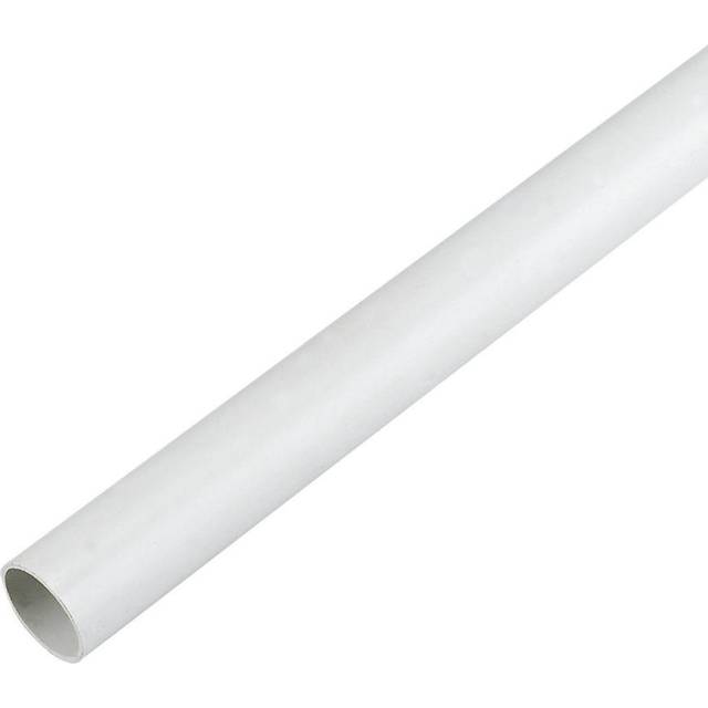 FloPlast Overflow System Pipe - White 21.5mm x 3m