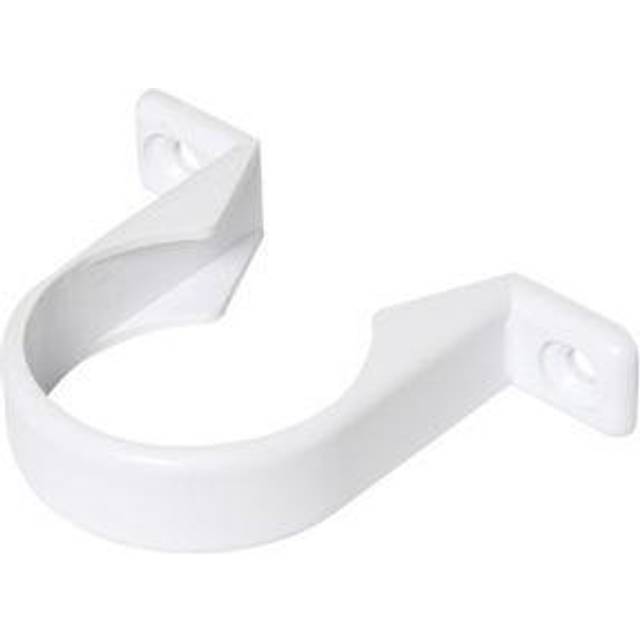 FloPlast WS34W White Solvent Weld Waste Pipe Clips 32mm - Pack of 3