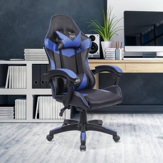 Neo Sport Racing Gaming Office Chair - Blue
