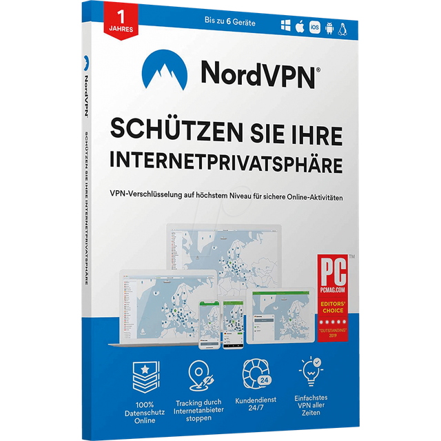 NordVPN, 10 Geräte - 1 Jahr, Download