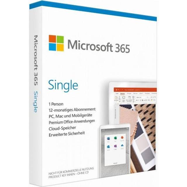 Microsoft 365 Single, 1 Nutzer, 5 Geräte, 1 Jahr, ESD