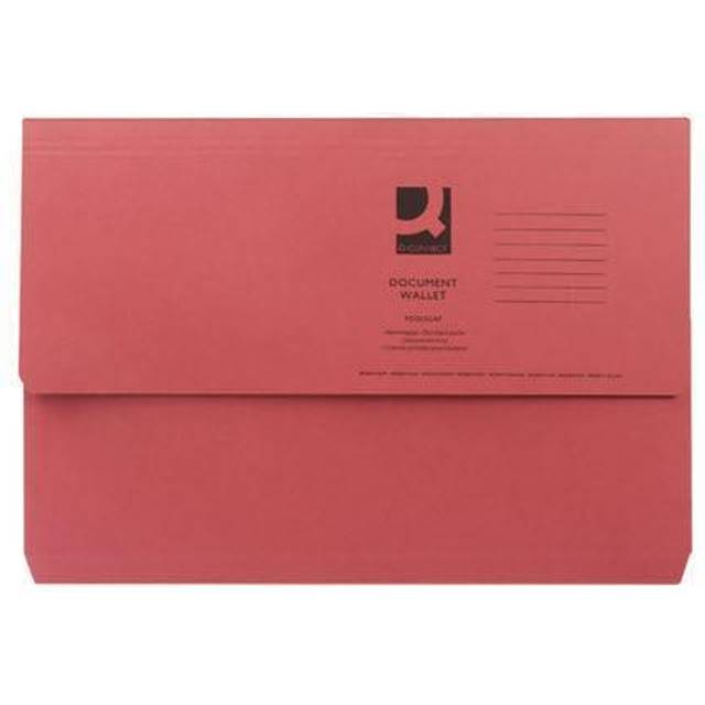 Q-Connect Document Wallet - RED
