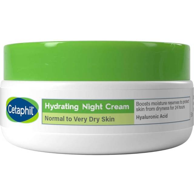 Hyaluronic Acid Night Cream, 50ml, Moisturiser For Sensitive Skin, Hydrates Overnight, Non-Greasy