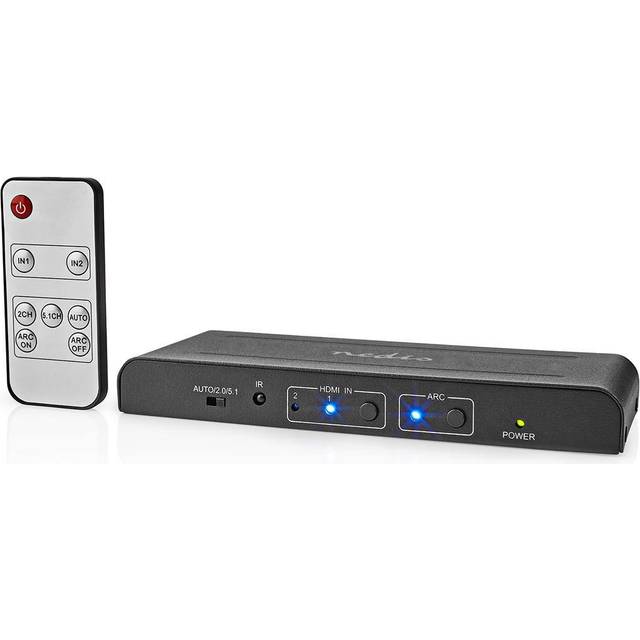 Nedis HDMI Extractor V-EXT3480, HDMI->optisk eller analog 3.5mm / R