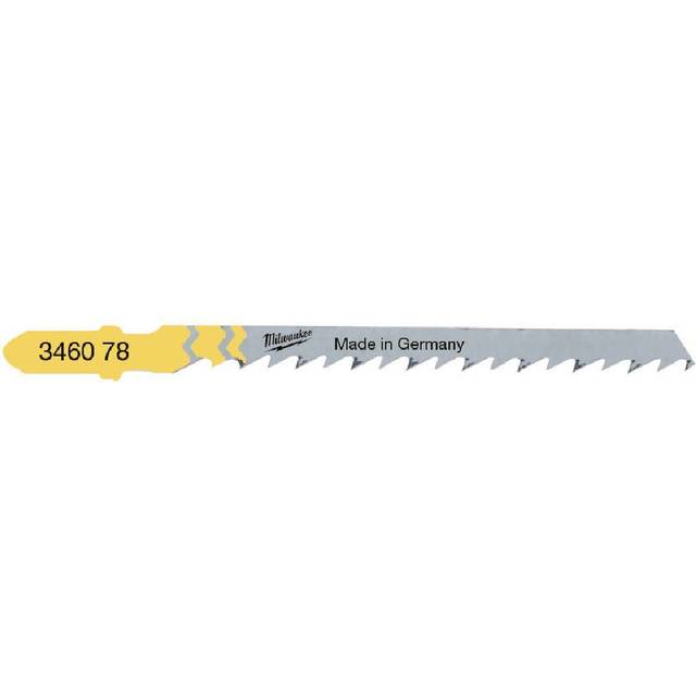 Milwaukee T244D Wood and Plastic Curve Cutting Jigsaw Blades Pack of 5