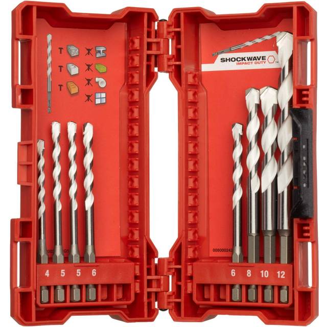 Milwaukee 4932471112 Multi Material Drill Bit Set 8pc