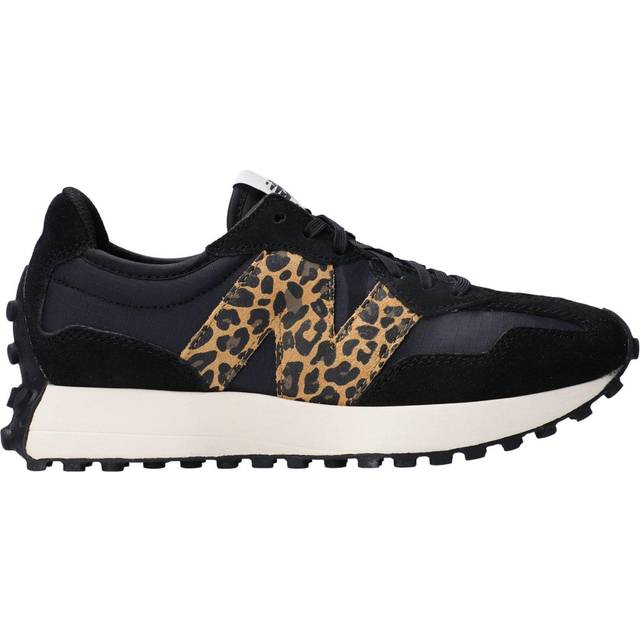 New Balance – 327 – Naturvita och leopardmönstrade träningsskor-Vit/a