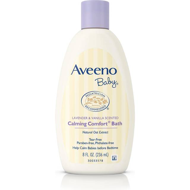 Aveeno Baby lugnande komfort bad med lavendel & vanilj, allergivänliga och riv-fria, 8 fl. oz