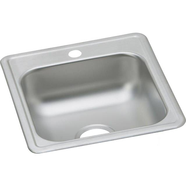 Elkay Dayton Stainless Steel 17 x 19 x 618  Single Bowl Dropin Bar Sink