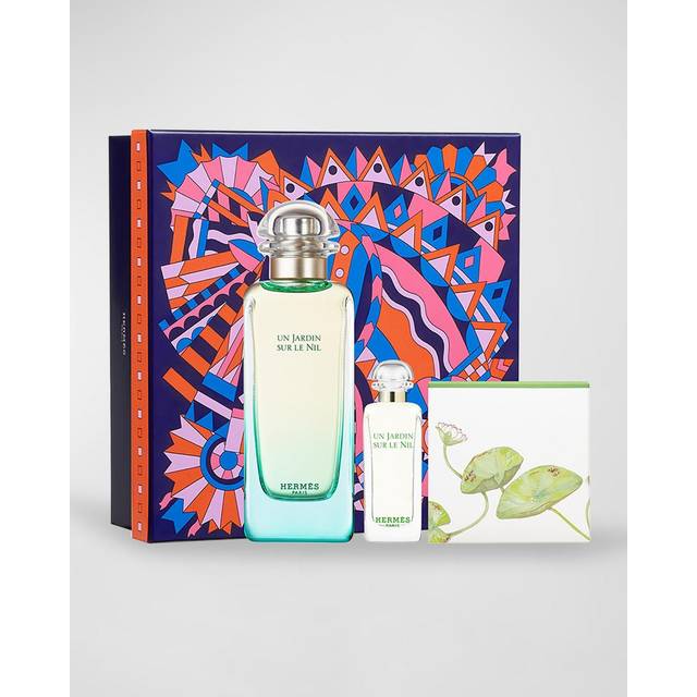 Hermès Un Jardin Sur Le Nil Gift Set 100ml Eau De Toilette + 7.5ml Eau De Toilette + 50g Soap