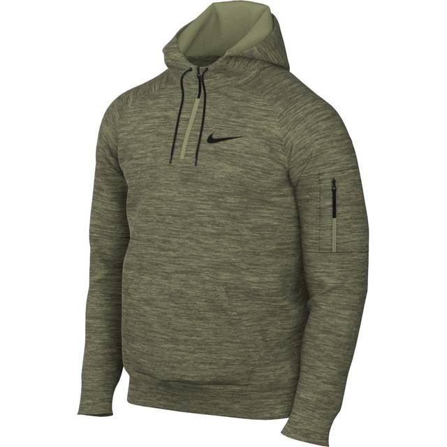 Nike Mens 1/4 zip Fitness Hoodie NK390 Black/Black/White 2XL Colour: B
