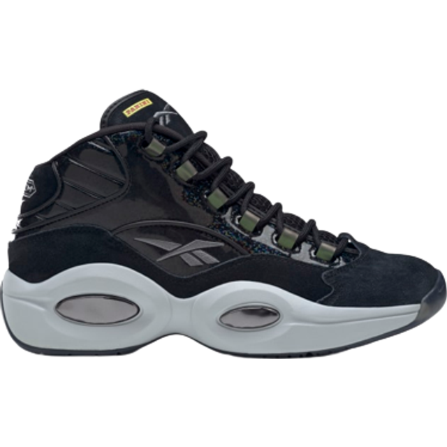 Reebok Question Mid x Panini 'Black Pulsar Prizm' HQ4135 - Core Black/Pure Grey 6/Silver Metallic - 8.5