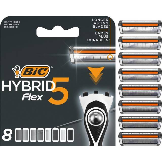 BIC Hybrid 5 Flex Rakblad 8-pack - Multi