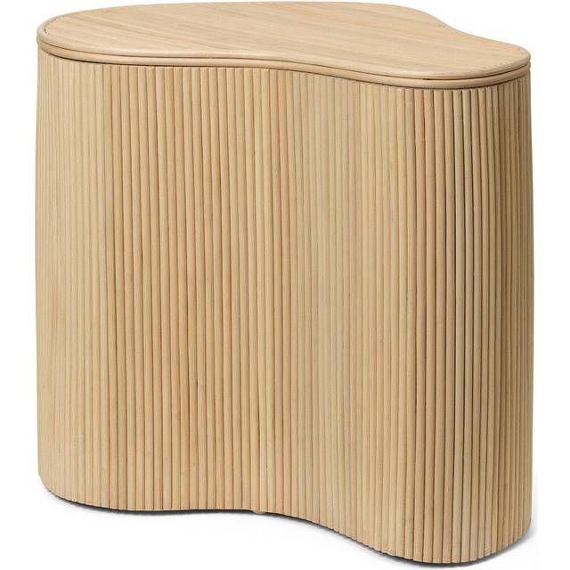 Ferm Living - Isola Side Table with Storage - natur/BxHxT 50x46x35cm/handgefertigt - nature (46.0 x 50.0 x 35.0cm)