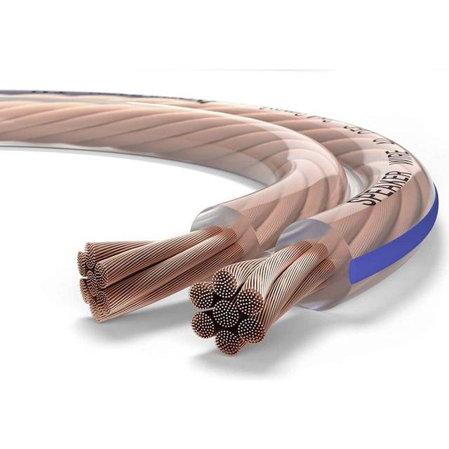 Oehlbach Speaker Wire SP-40 – Stereo HI-FI högtalarkabel – boxkabel med OFC (syrefri koppar) 2 x 4,0 mm² – minispole högtalarkabel – glasklar 10 meter