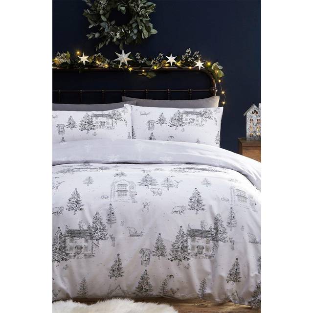 Winter Toile Single Duvet Set - Multi (Single)