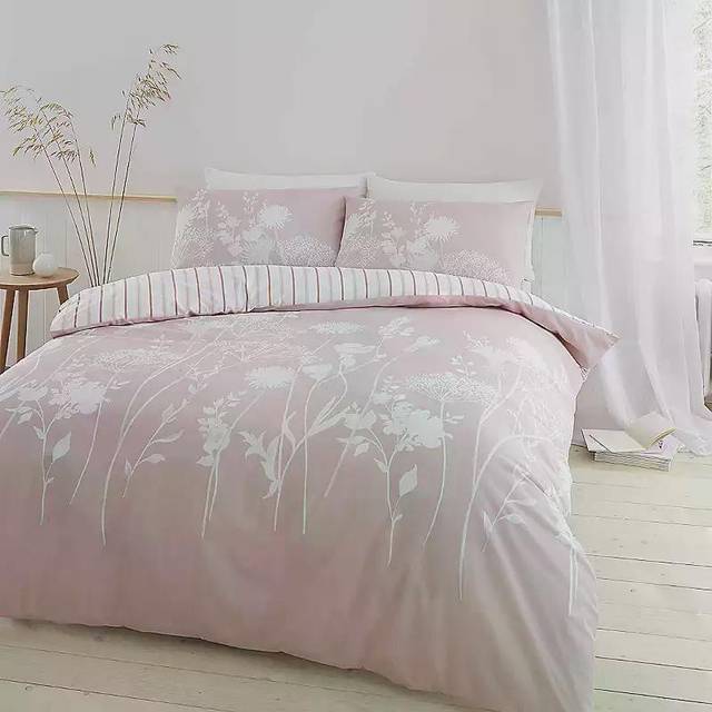 Catherine Lansfield Meadowsweet - Grey - DOUBLE