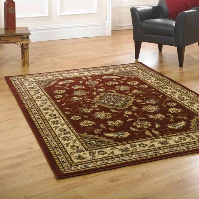 (160x230cm) Classic Oriental Sincerity Soft Sherborne Traditional Rugs in Red