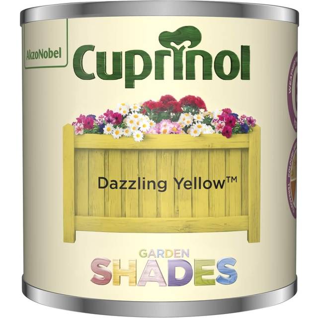 Cuprinol Garden Shades Matt Wood Treatment - Dazzling Yellow - 125ml