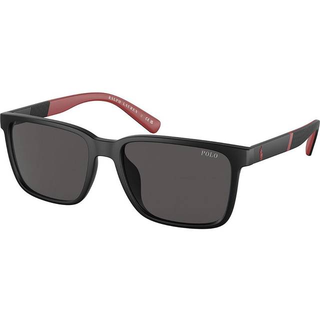 Polo Ralph Lauren PH 4189U 537587, SQUARE Sunglasses, MALE - Black