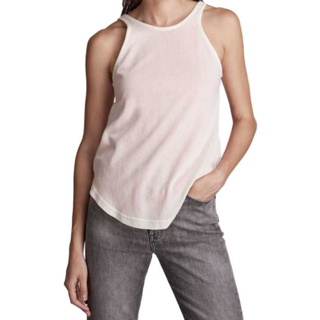 G-STAR RAW damtopp med dubbla lager, Flerfärgad (Fantem blå/papyrus färgblock D21578-4107-d208), M