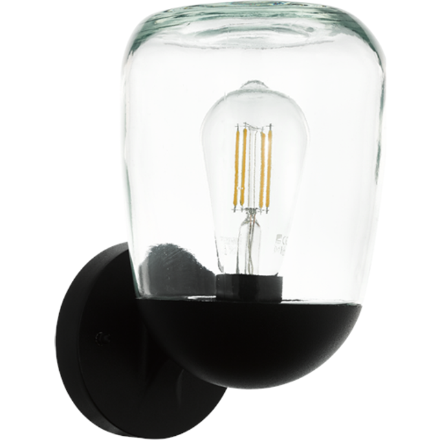 EGLO Donatori Indoor Outdoor Wall Light - Black