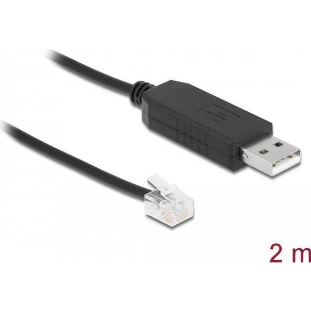 DeLock Adapter cable USB Serial RJ12 with ESD potecti