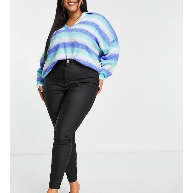 River Island Womens Plus Black High Waisted Skinny Jeans - 24
