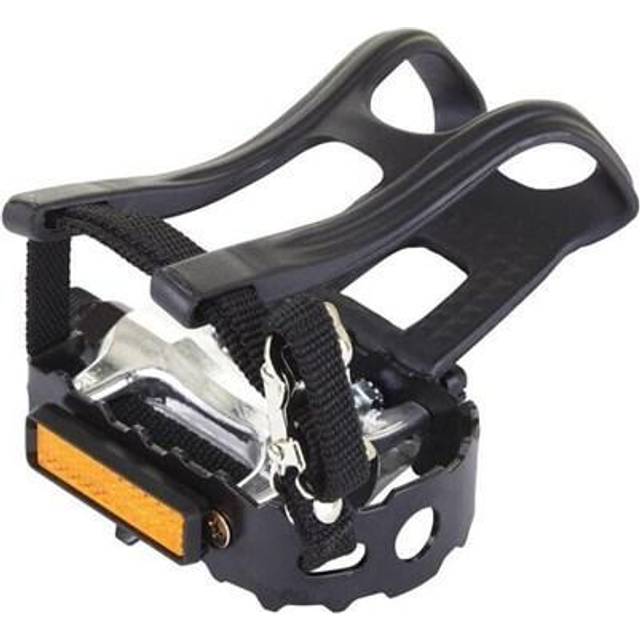 M Part Pedals - Essential Alloy pedals including toe clips and straps,