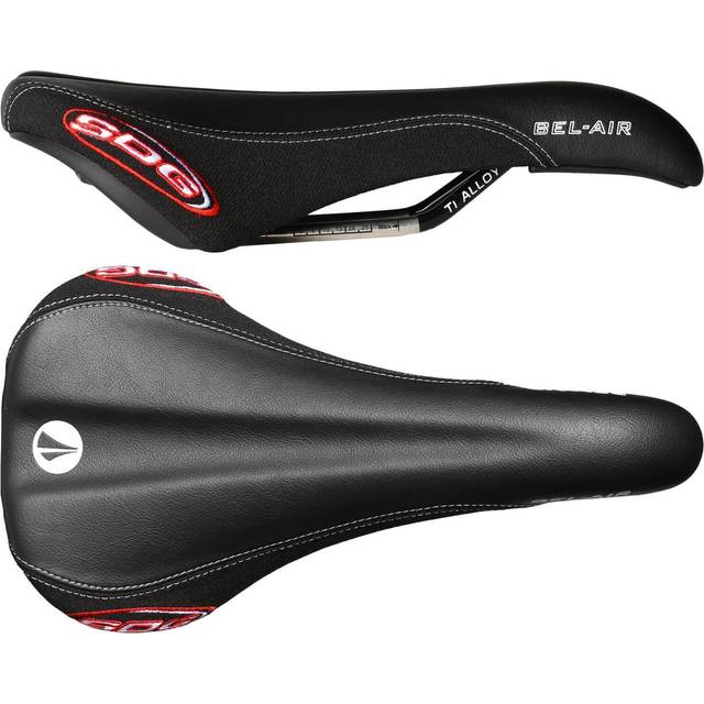 SDG Bel Air Ti-Alloy Rail Saddle - Black/Black