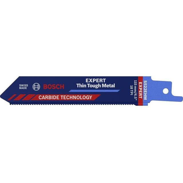 Bosch Expert S522EHM Thin Tough Metal Cutting Reciprocating Sabre Saw Blades 115mm Pack of 1
