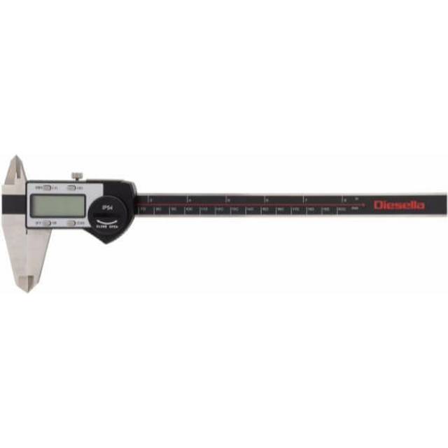 IP54 Digital Skydelære 0-200x0,01 mm med ABS funktion og kæbelængde 50 mm