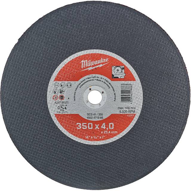 Milwaukee Thin Metal Cutting Disc PRO+SCS41/125mm X 1mm (PK-10)- you get 2