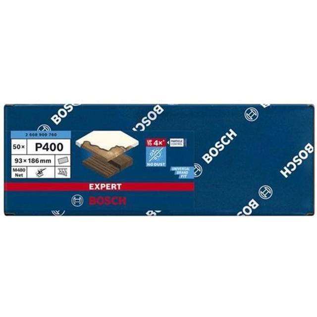 Bosch Accessories EXPERT M480 2608900760 Slipnät för oscillerande slipmaskin operforerad Kornighet 400 (L x B) 186 mm x 93 mm 50 st