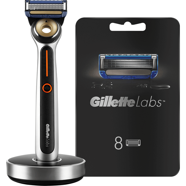 Gillette Labs Heated Razor For Men Starter Kit + 1 Blade, Gift Set Ideas for Him/Dad
