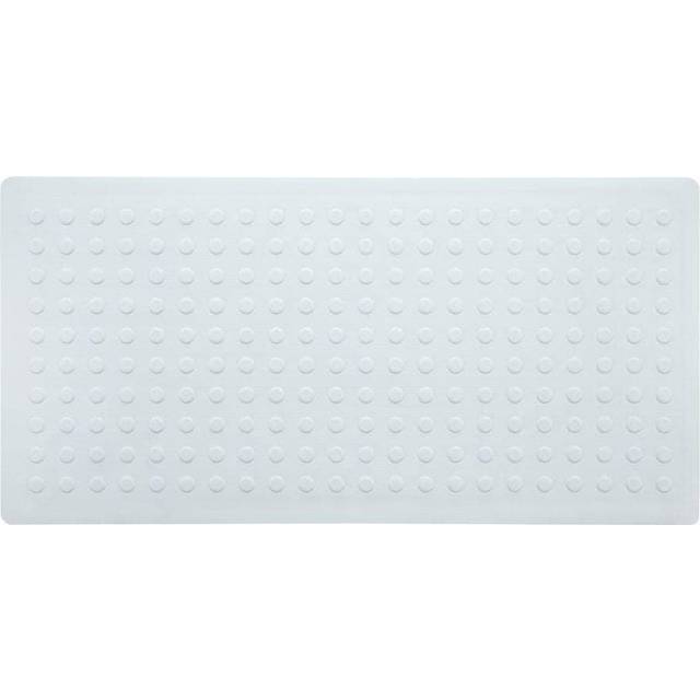 SlipX Solutions White Extra Long Rubber Safety Bath Mat 18 x 36 Inch  220 Suction Cups  Great Non-Slip Coverage