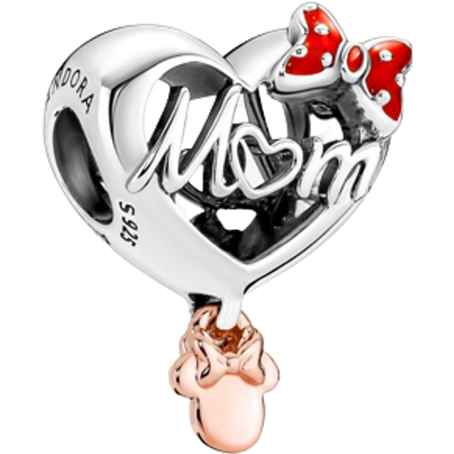 Pandora  Charms Disney Minnie Mouse Mom Heart Charm 781142C01