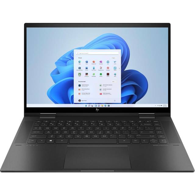 HP ENVY x360 2-in-1 Laptop | 15,6" FHD IPS-Touchscreen | AMD Ryzen 7 5825U | 16 GB DDR4 RAM | 512 GB SSD | AMD Radeon-Grafik | Windows 11 Home | QWERTZ Tastatur | Schwarz