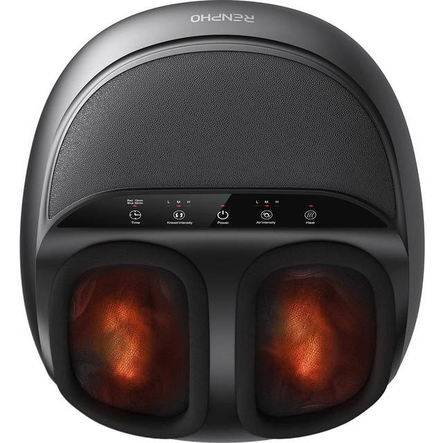 RENPHO Foot Massager Machine with Heat, Shiatsu Massager Deep Kneading Therapy, Air Compression, Relieve Foot Pain from Plantar Fasciitis