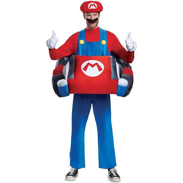 Mario Kart Inflatable Kart Costume For Adult's - Blue&#47;Red (One-Size)
