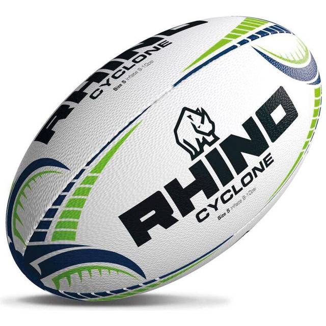 Rhino Cyclone Training Rugby Ball | Sizes 3, 4 & 5 - Size 3 / Blue