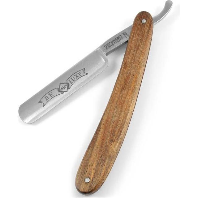 Giesen & Forsthoff De Luxe Straight Razor Rakkniv (Handtag i Bokträ, 5/8)