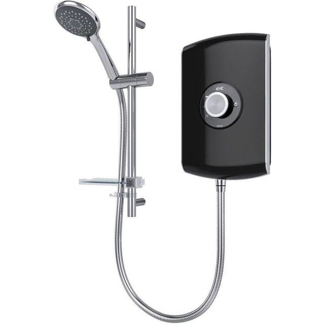 Triton Amore 8.5kW Electric Shower Gloss Black 5 Spray Mode Handset 1.5m Hose