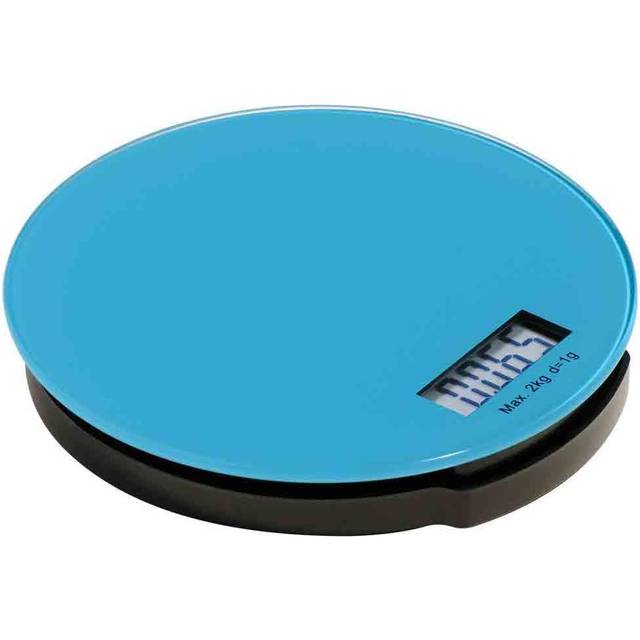 Premier Housewares Zing Kitchen Scale, blått glas/ABS Bvas, Electronic 2 kg