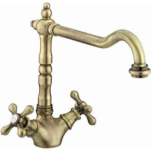 Bristan K SNK EF ABRZ Colonial Easyfit Kitchen Sink Mixer Tap with Swivel Spout, Antique Bronze