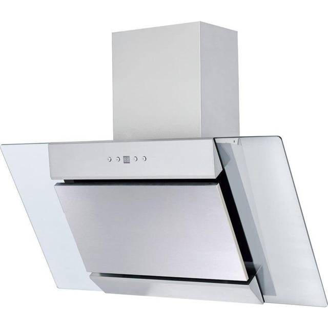 90cm Angled Cooker Hood - Stainless Steel Chimney Extractor Fan - SIA AGL91SS