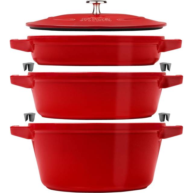 STAUB 40508-386-0 3-piece Cookware Set - Cherry