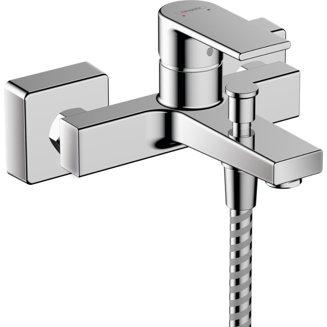 Hansgrohe Vernis Shape Wall Mounted Bathroom Bath Shower Mixer Tap Chrome Square