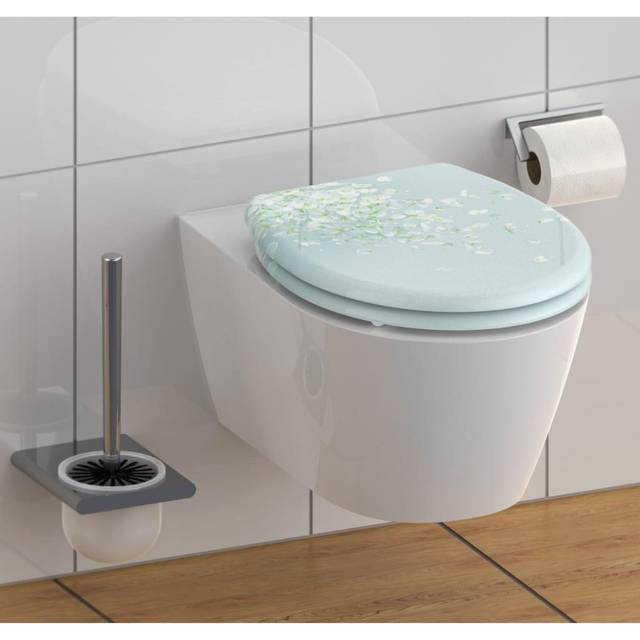 SCH?TTE Toilet Seat with Soft-Close Quick Release Bathroom WC Bidet Seat Kit