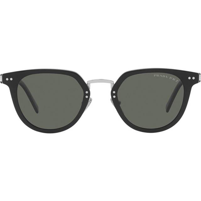 Prada Man PR 17YS 1AB03R Solglasögon Acetat Svart Grön Pantor Polariserad